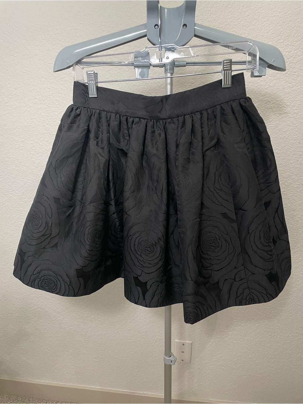 kate spade New York Skirt The Rules Black Rose Jacquard Fit & Flare Skirt Size 4